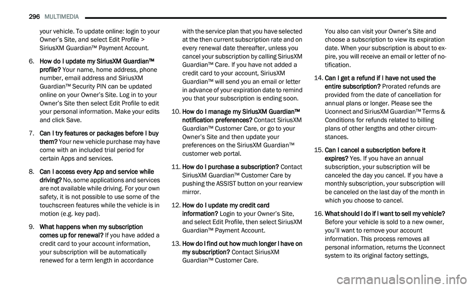JEEP GLADIATOR 2021  Owners Manual 