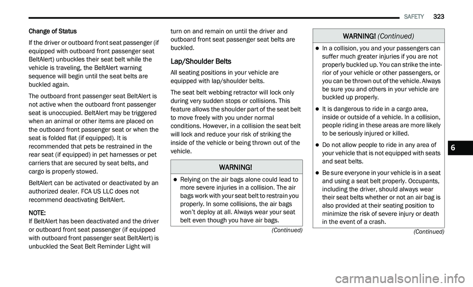 JEEP GLADIATOR 2021  Owners Manual �:�$�5�1�,�1�*�
�:�$�5�1�,�1�*� (Continuedyf
6 