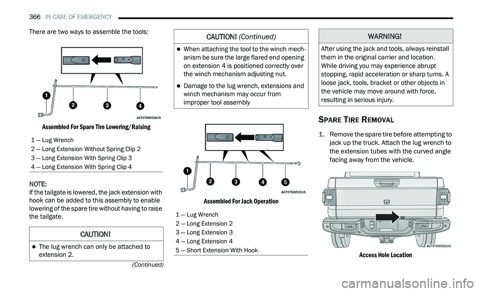 JEEP GLADIATOR 2021  Owners Manual �&�$�8�7�,�2�1� (Continuedyf 