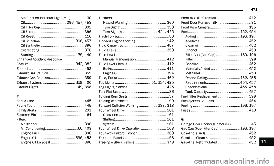 JEEP GLADIATOR 2021  Owners Manual ����������������������������������������������������������������������������������������������������