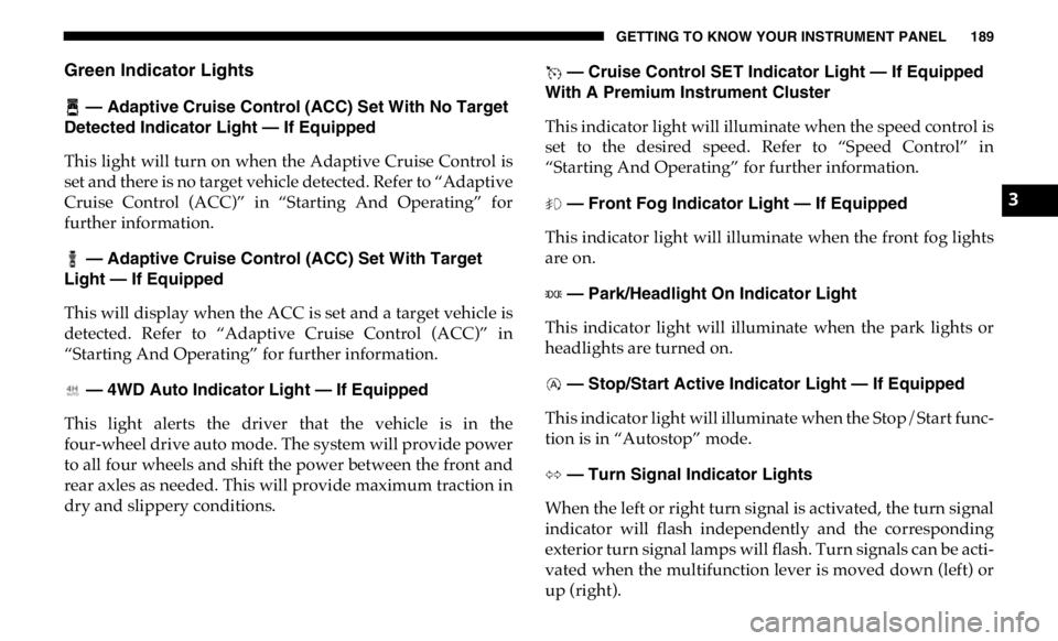 JEEP GLADIATOR 2020  Owners Manual 3 