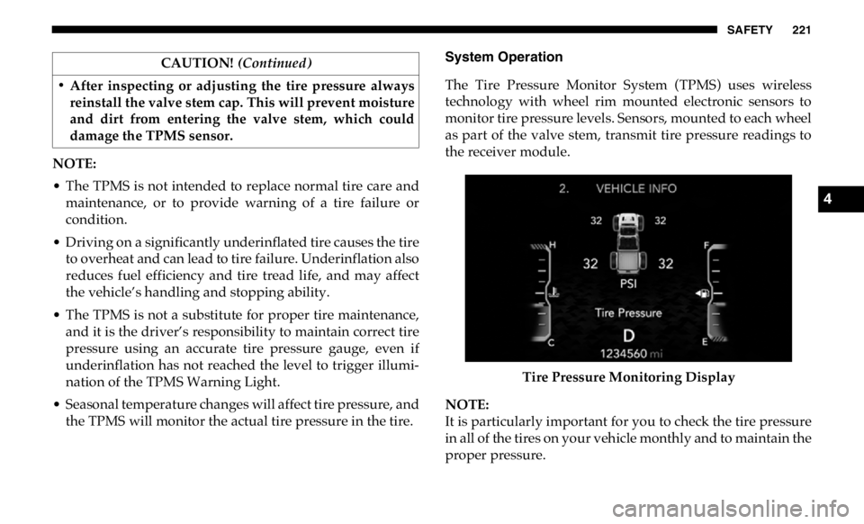 JEEP GLADIATOR 2020  Owners Manual �&�$�8�7�,�2�1� (Continued�\f
4 