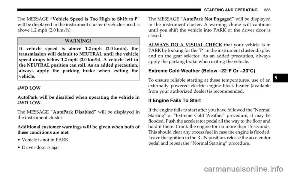 JEEP GLADIATOR 2020  Owners Manual 5 