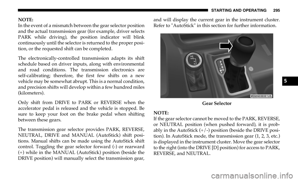 JEEP GLADIATOR 2020  Owners Manual 5 