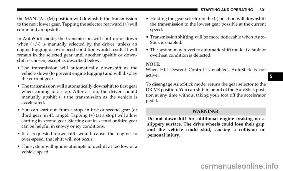 JEEP GLADIATOR 2020  Owners Manual 5 