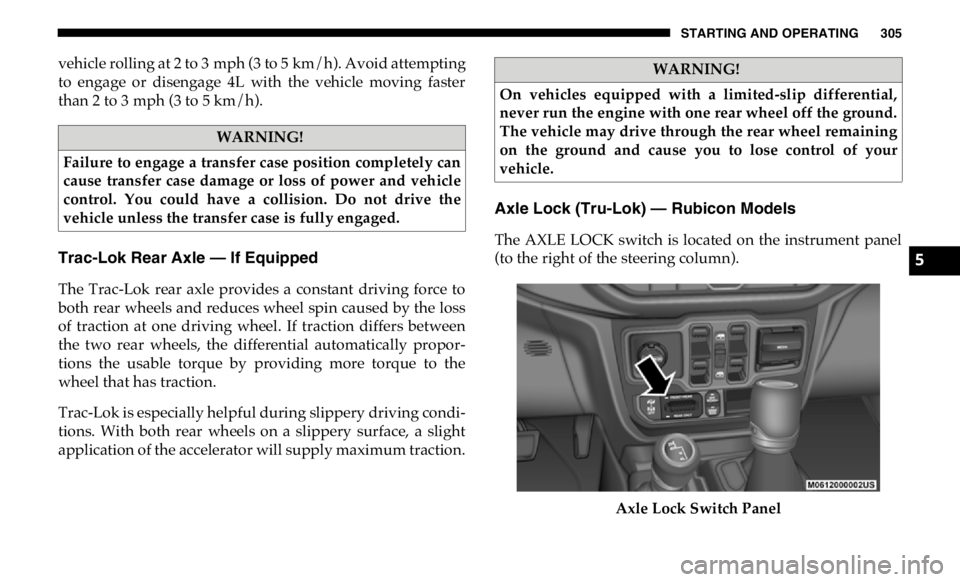 JEEP GLADIATOR 2020  Owners Manual �:�$�5�1�,�1�*�
�:�$�5�1�,�1�*�
5 