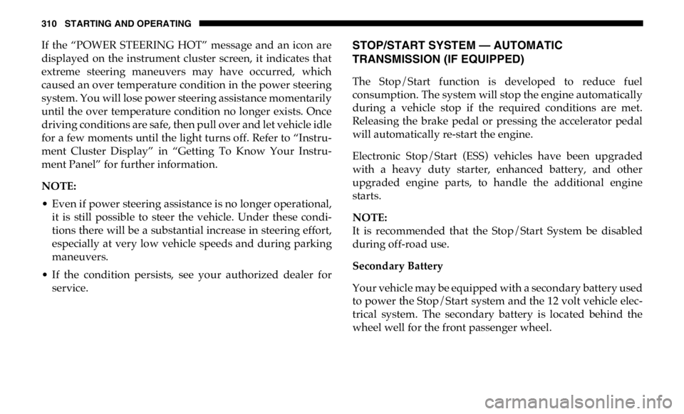 JEEP GLADIATOR 2020  Owners Manual 