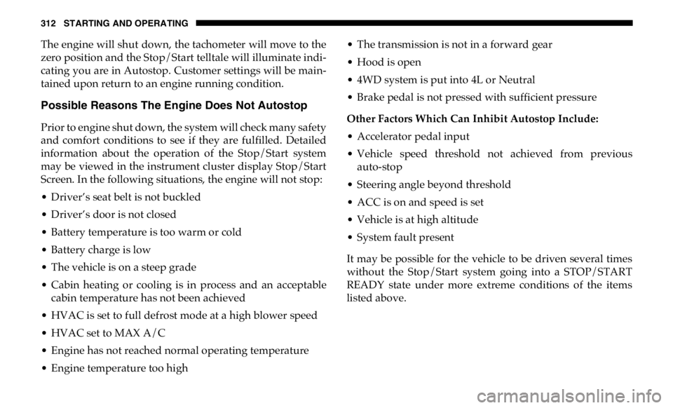 JEEP GLADIATOR 2020  Owners Manual 