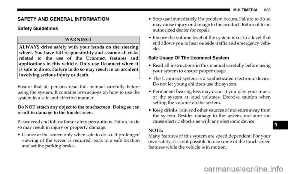 JEEP GLADIATOR 2020  Owners Manual 9 