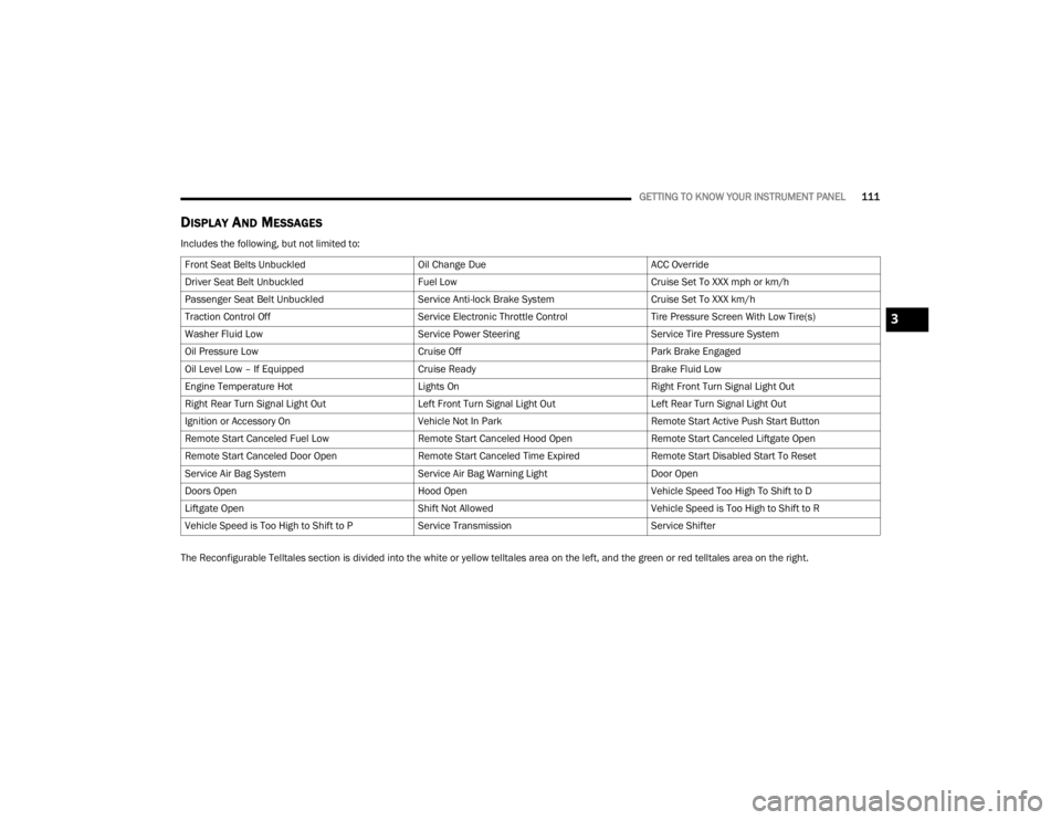 JEEP WAGONEER 2022  Owners Manual 3

22_WS_OM_EN_USC_t.book  Page 111   