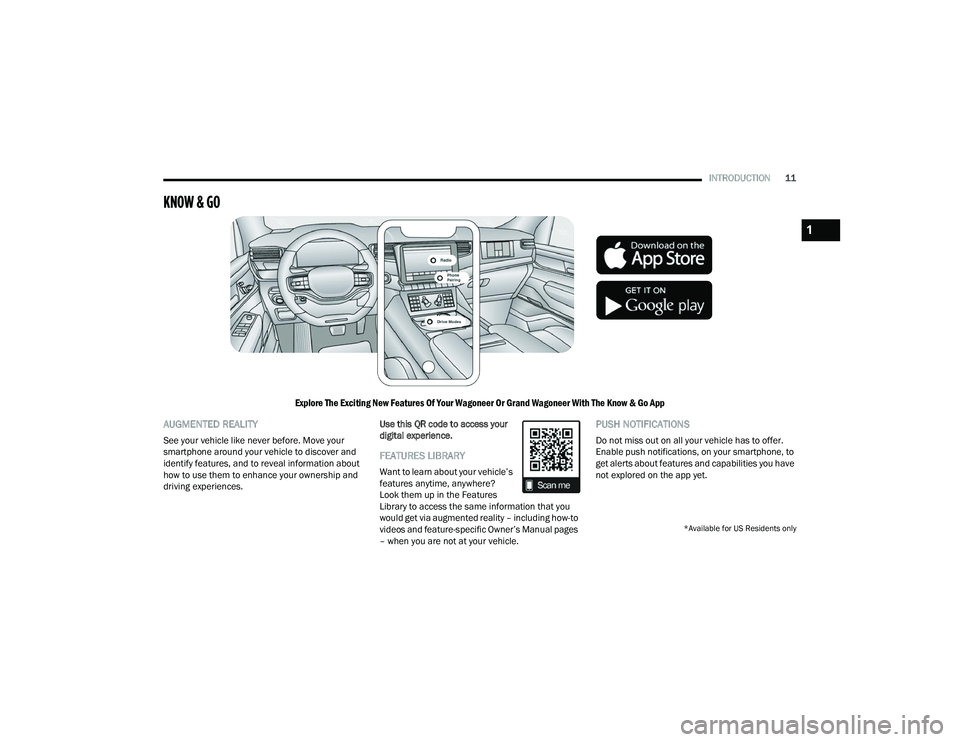 JEEP GRAND WAGONEER 2022 User Guide 1

22_WS_OM_EN_USC_t.book  Page 11   