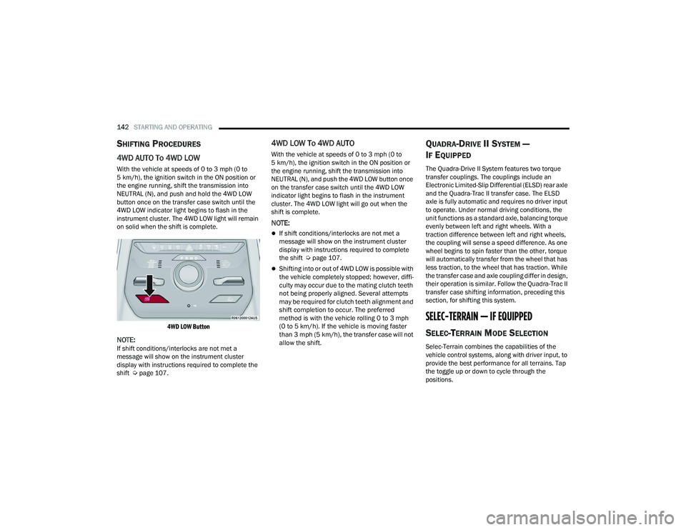 JEEP GRAND WAGONEER 2022  Owners Manual 