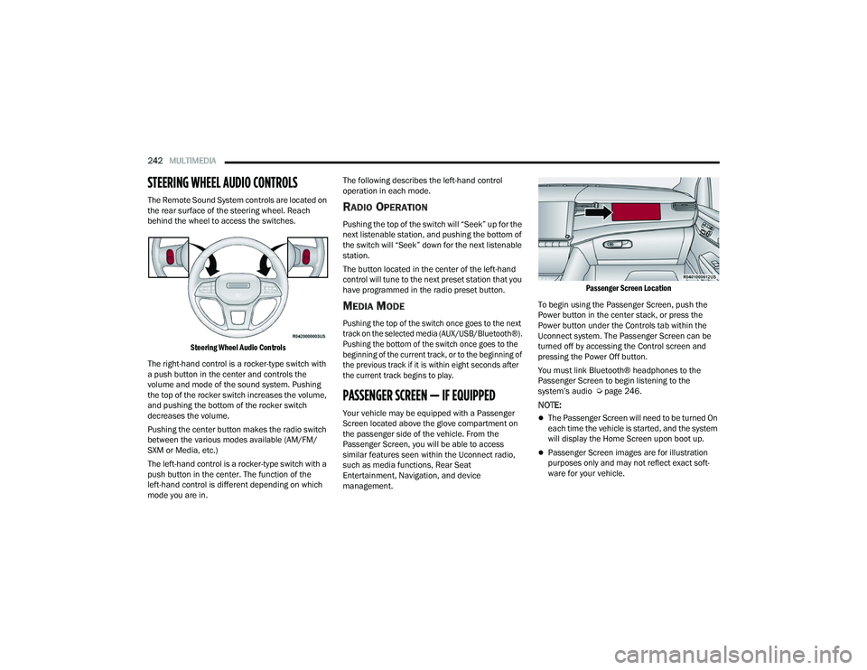 JEEP GRAND WAGONEER 2022  Owners Manual 