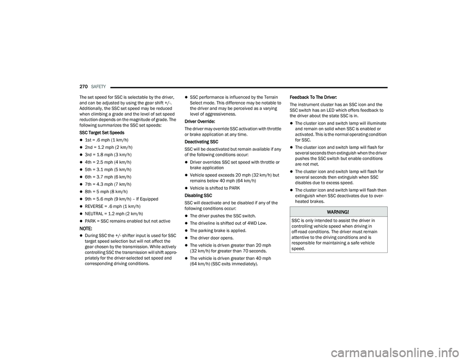JEEP GRAND WAGONEER 2022  Owners Manual �:�$�5�1�,�1�*�

�6�6�&��L�V��R�Q�O�\��L�Q�W�H�Q�G�H�G��W�R��D�V�V�L�V�W��W�K�H��G�U�L�Y�H�U��L�Q�
�F�R�Q�W�U�R�O�O�L�Q�J��Y�H�K�L�F�O�H��V�S�H�H�G��Z�K�H�Q��G�U�L�Y�L�Q�J��L�Q�
�R�I�I