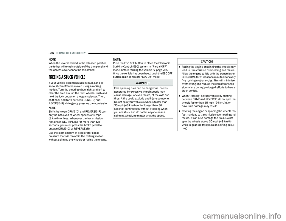 JEEP GRAND WAGONEER 2022  Owners Manual �:�$�5�1�,�1�*�
�)�D�V�W��V�S�L�Q�Q�L�Q�J��W�L�U�H�V��F�D�Q��E�H��G�D�Q�J�H�U�R�X�V���)�R�U�F�H�V�
�J�H�Q�H�U�D�W�H�G��E�\��H�[�F�H�V�V�L�Y�H��Z�K�H�H�O��V�S�H�H�G�V��P�D�\�
�F�D�X�V�H�
