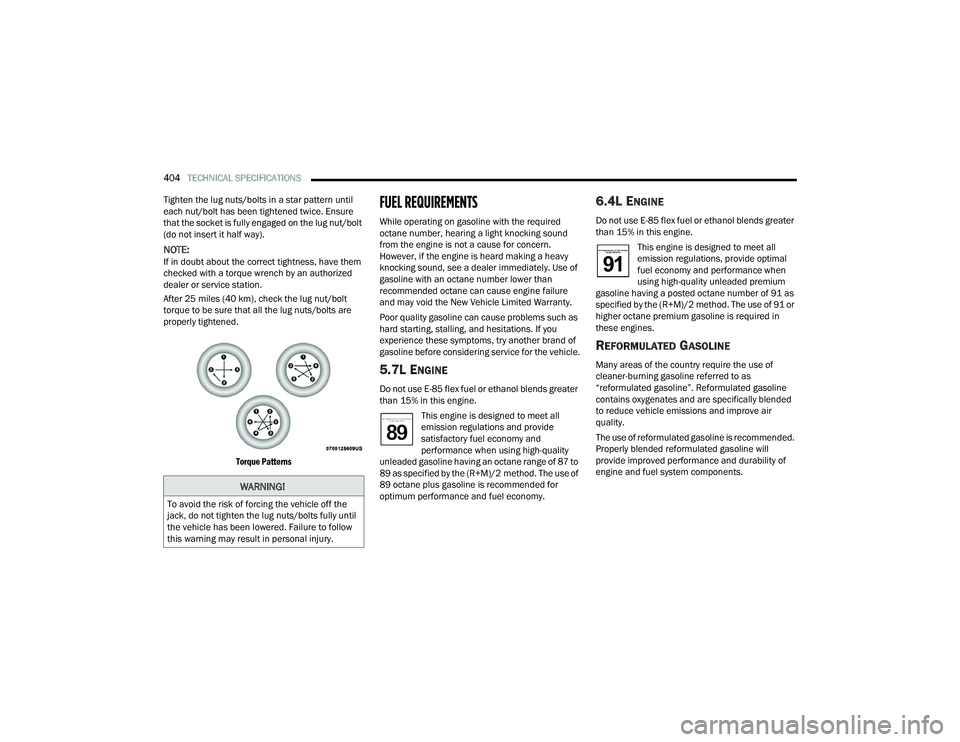 JEEP GRAND WAGONEER 2022  Owners Manual �:�$�5�1�,�1�*�
�7�R��D�Y�R�L�G��W�K�H��U�L�V�N��R�I��I�R�U�F�L�Q�J��W�K�H��Y�H�K�L�F�O�H��R�I�I��W�K�H�
�M�D�F�N���G�R��Q�R�W��W�L�J�K�W�H�Q��W�K�H��O�X�J��Q�X�W�V��E�R�O�W�V��I�X