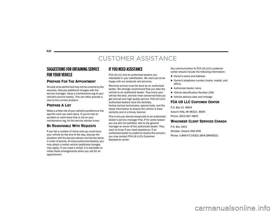 JEEP GRAND WAGONEER 2022  Owners Manual 