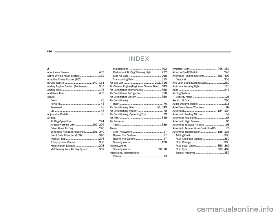 JEEP GRAND WAGONEER 2022  Owners Manual 