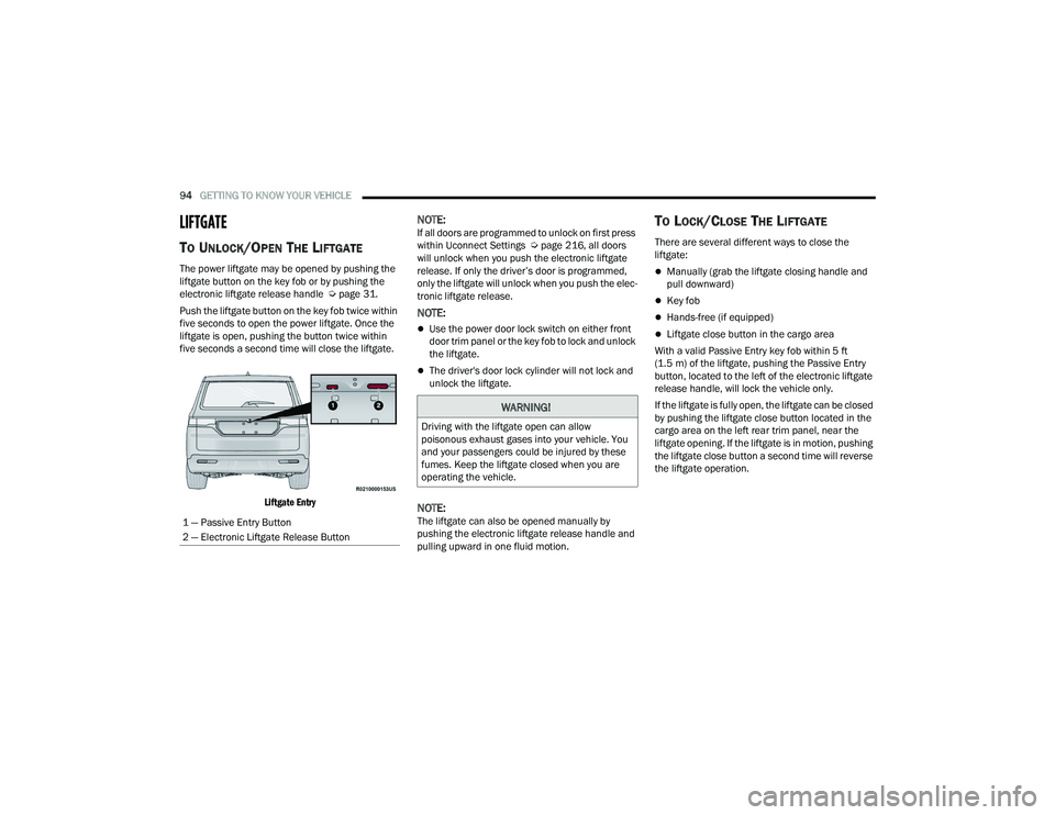 JEEP GRAND WAGONEER 2022  Owners Manual �:�$�5�1�,�1�*�
��U�L�Y�L�Q�J��Z�L�W�K��W�K�H��O�L�I�W�J�D�W�H��R�S�H�Q��F�D�Q��D�O�O�R�Z�
�S�R�L�V�R�Q�R�X�V��H�[�K�D�X�V�W��J�D�V�H�V��L�Q�W�R��\�R�X�U��Y�H�K�L�F�O�H���<�R�X�
�D�Q�