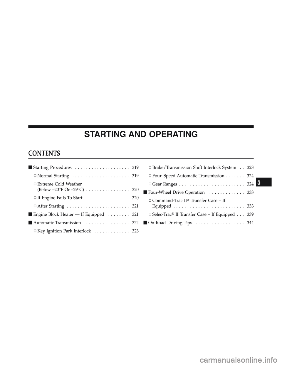 JEEP LIBERTY 2012 Owners Manual JEEP LIBERTY 2012 Owners Manual