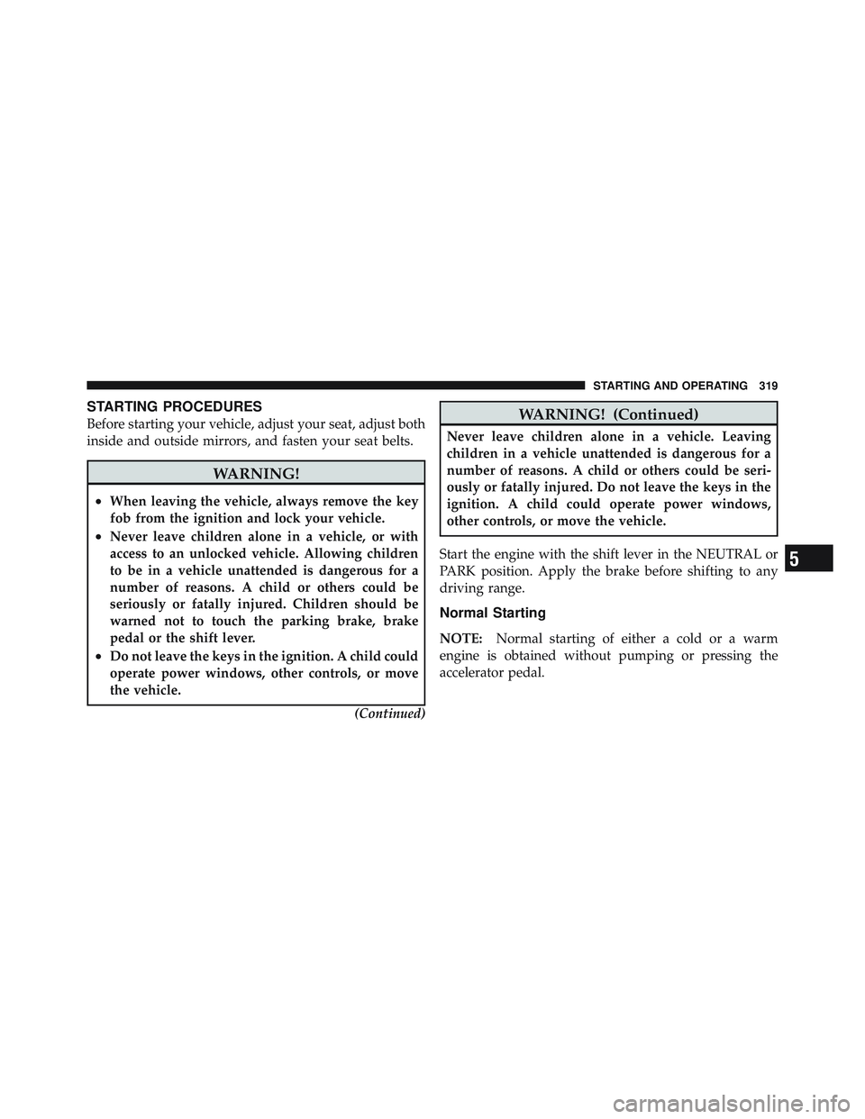 JEEP LIBERTY 2012  Owners Manual 