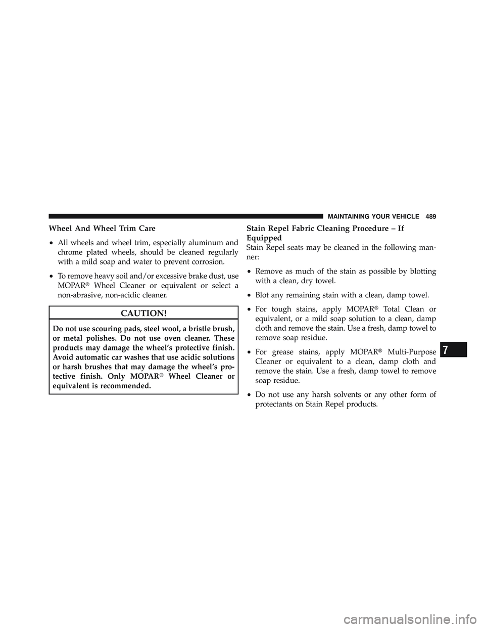 JEEP LIBERTY 2012  Owners Manual 