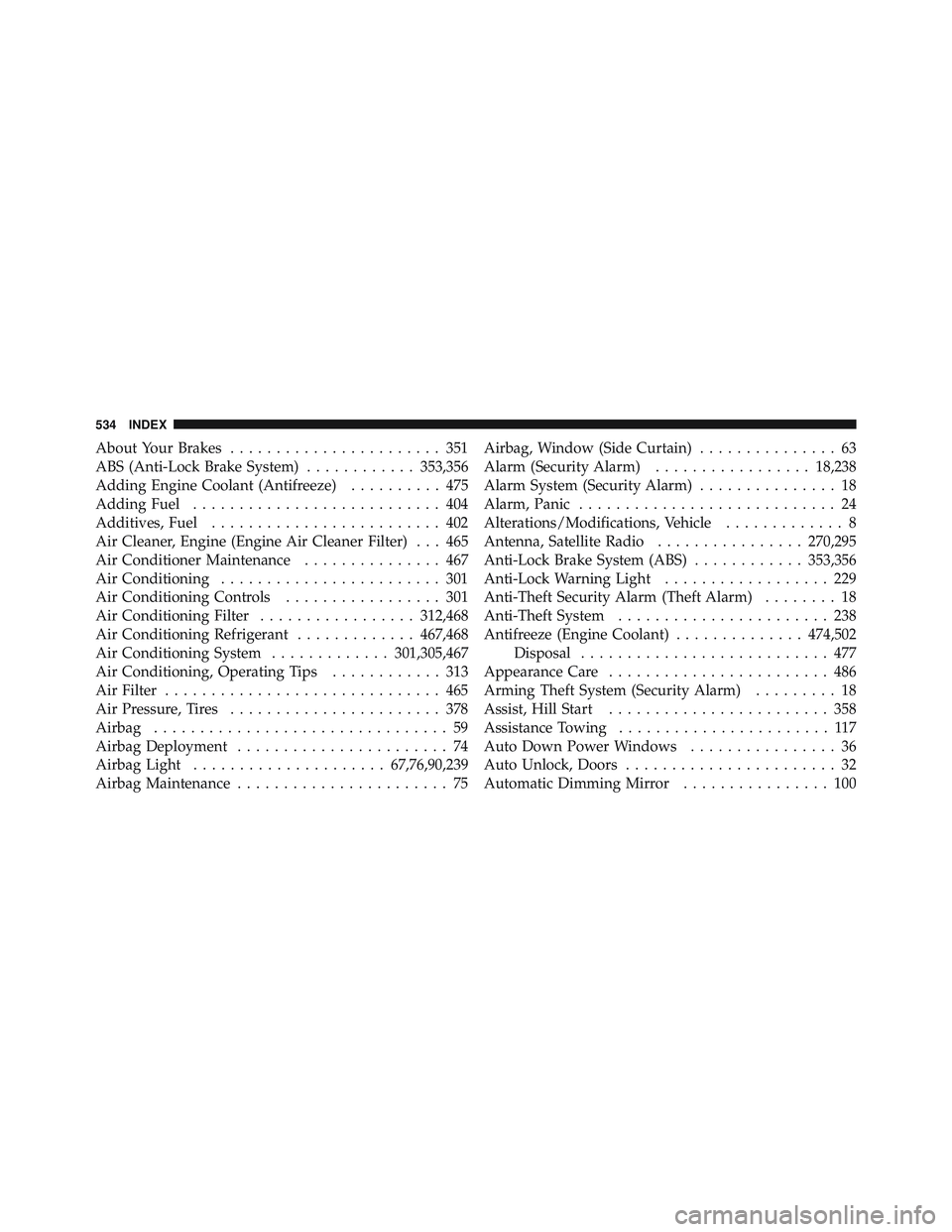 JEEP LIBERTY 2012 Owners Manual JEEP LIBERTY 2012 Owners Manual