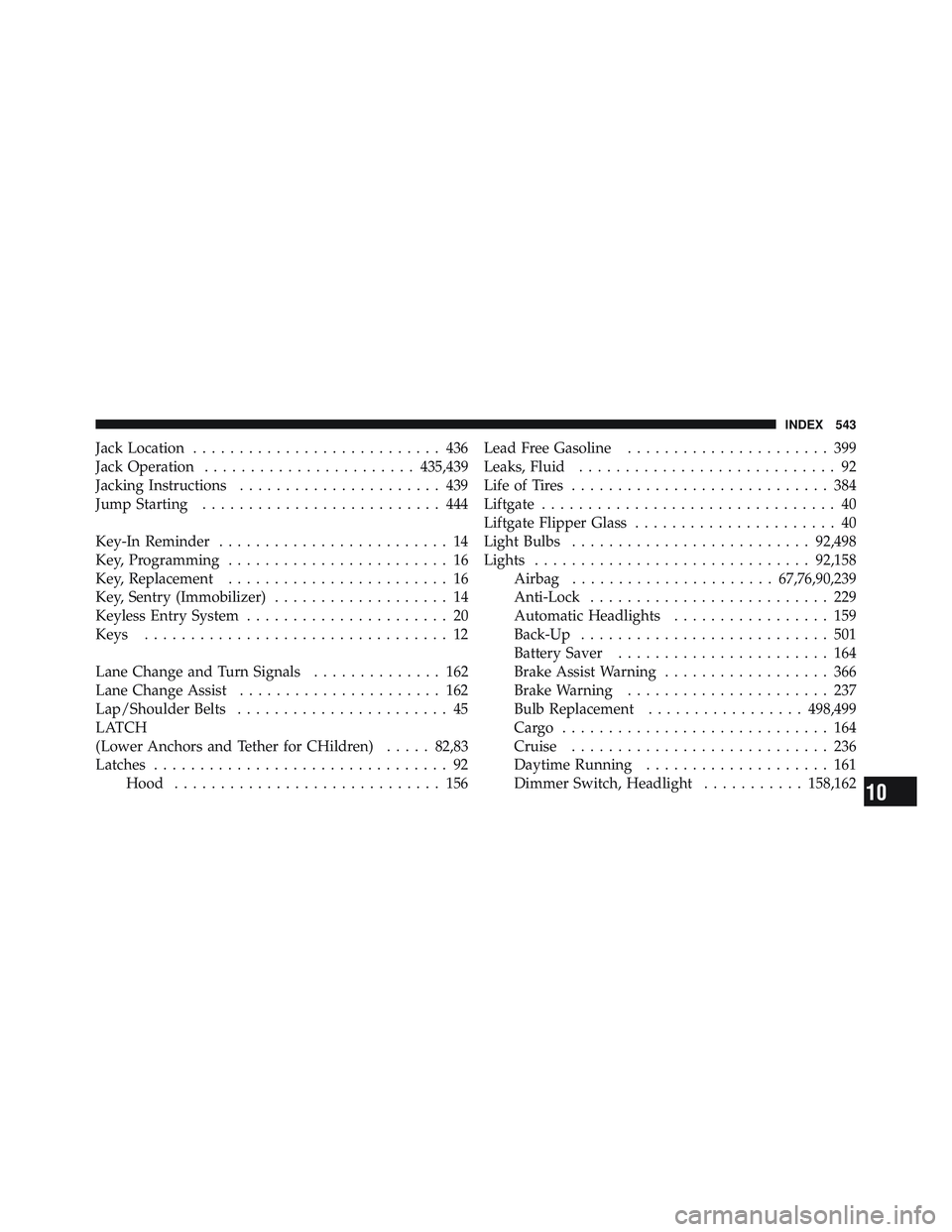 JEEP LIBERTY 2012  Owners Manual 