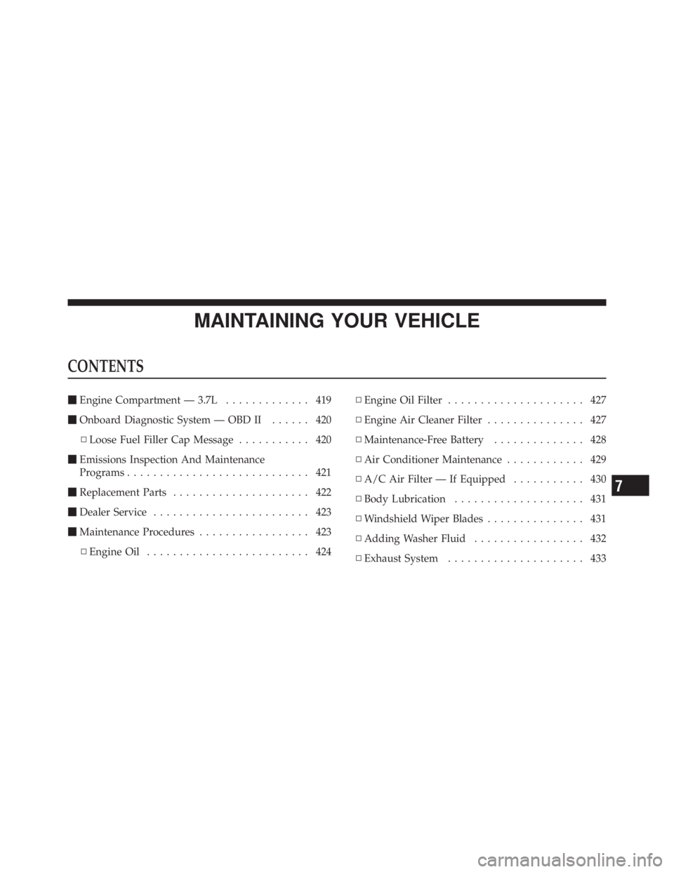 JEEP LIBERTY 2010  Owners Manual 