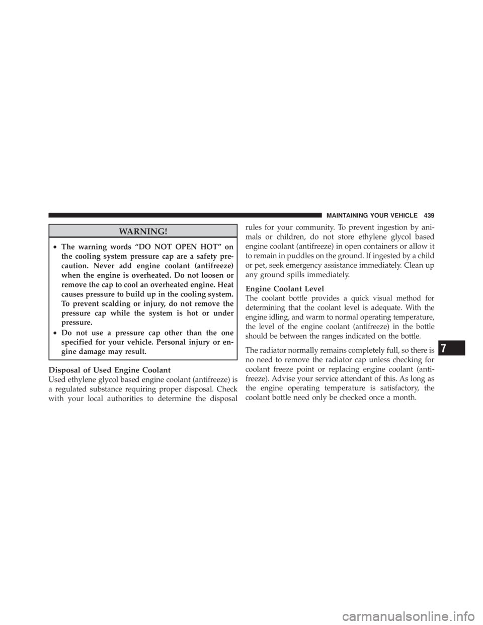 JEEP LIBERTY 2010  Owners Manual 