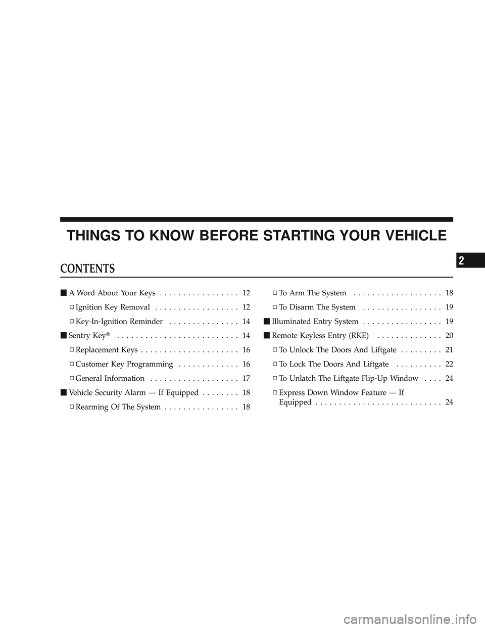 JEEP LIBERTY 2009 User Guide 2 JEEP LIBERTY 2009 User Guide 2