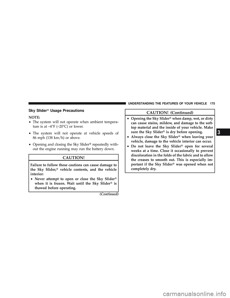 JEEP LIBERTY 2009 Owners Manual 3 JEEP LIBERTY 2009 Owners Manual 3