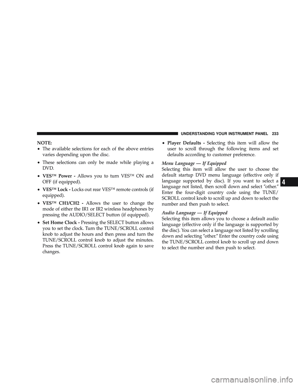 JEEP LIBERTY 2009 Owners Manual 4 JEEP LIBERTY 2009 Owners Manual 4