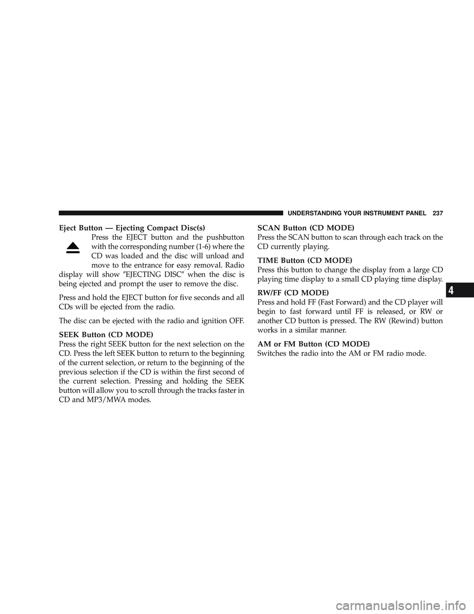 JEEP LIBERTY 2009 Owners Manual 4 JEEP LIBERTY 2009 Owners Manual 4