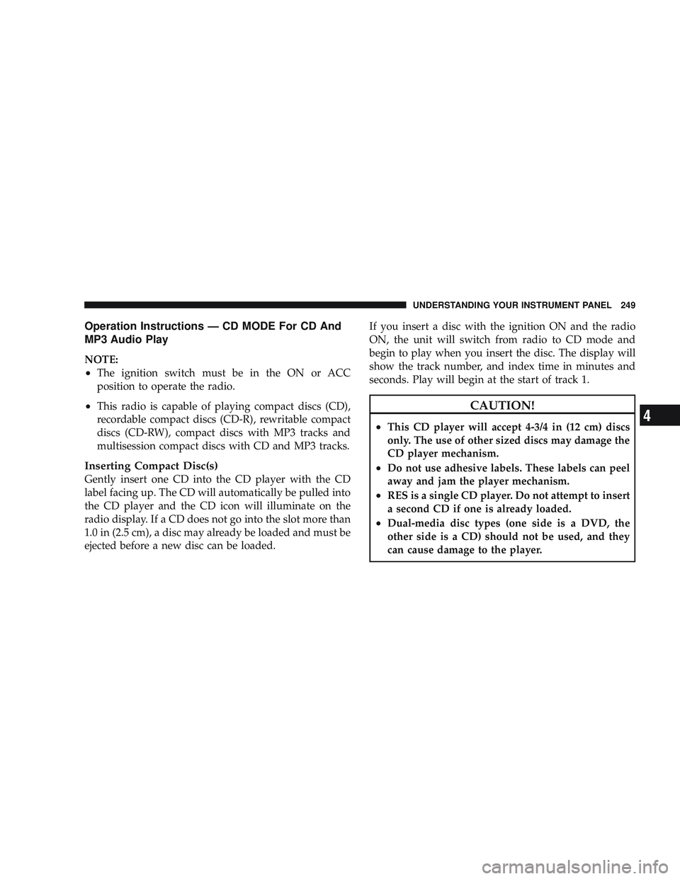 JEEP LIBERTY 2009  Owners Manual 4 