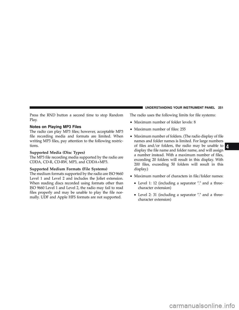 JEEP LIBERTY 2009  Owners Manual 4 