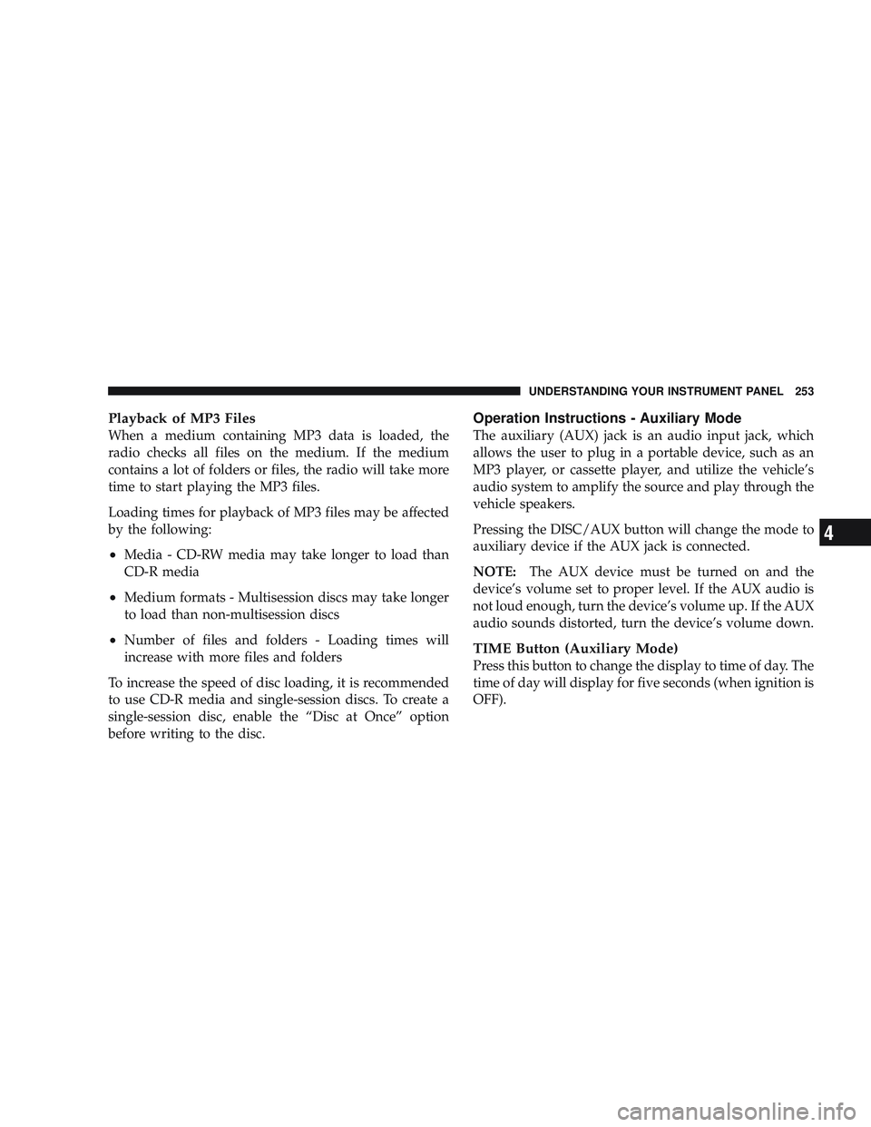 JEEP LIBERTY 2009  Owners Manual 4 