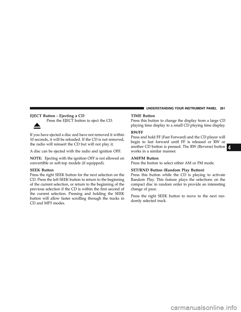 JEEP LIBERTY 2009  Owners Manual 4 