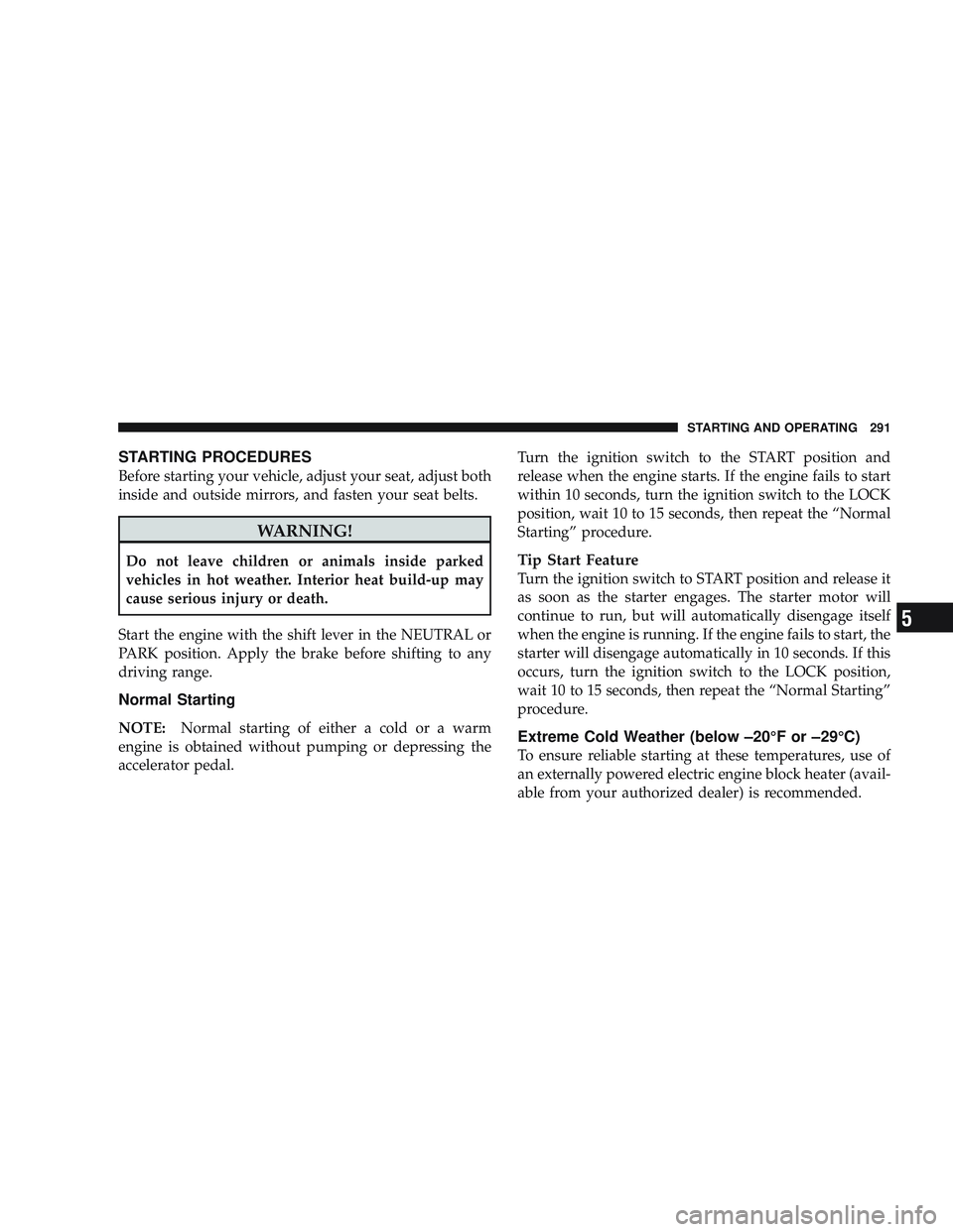 JEEP LIBERTY 2009  Owners Manual 5 