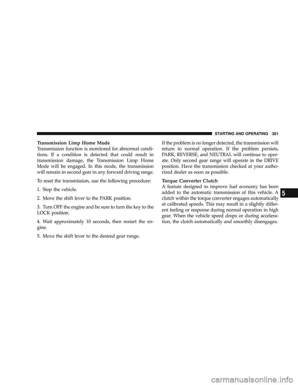 JEEP LIBERTY 2009  Owners Manual 5 