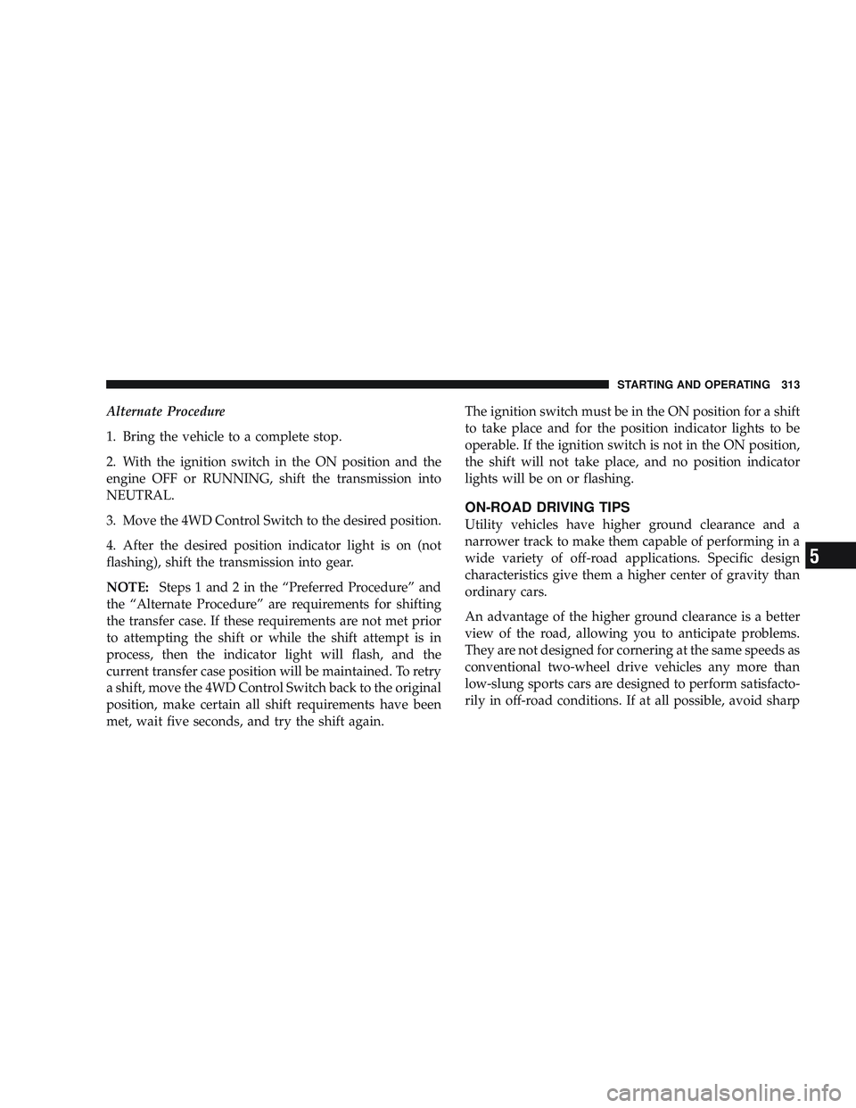 JEEP LIBERTY 2009  Owners Manual 5 