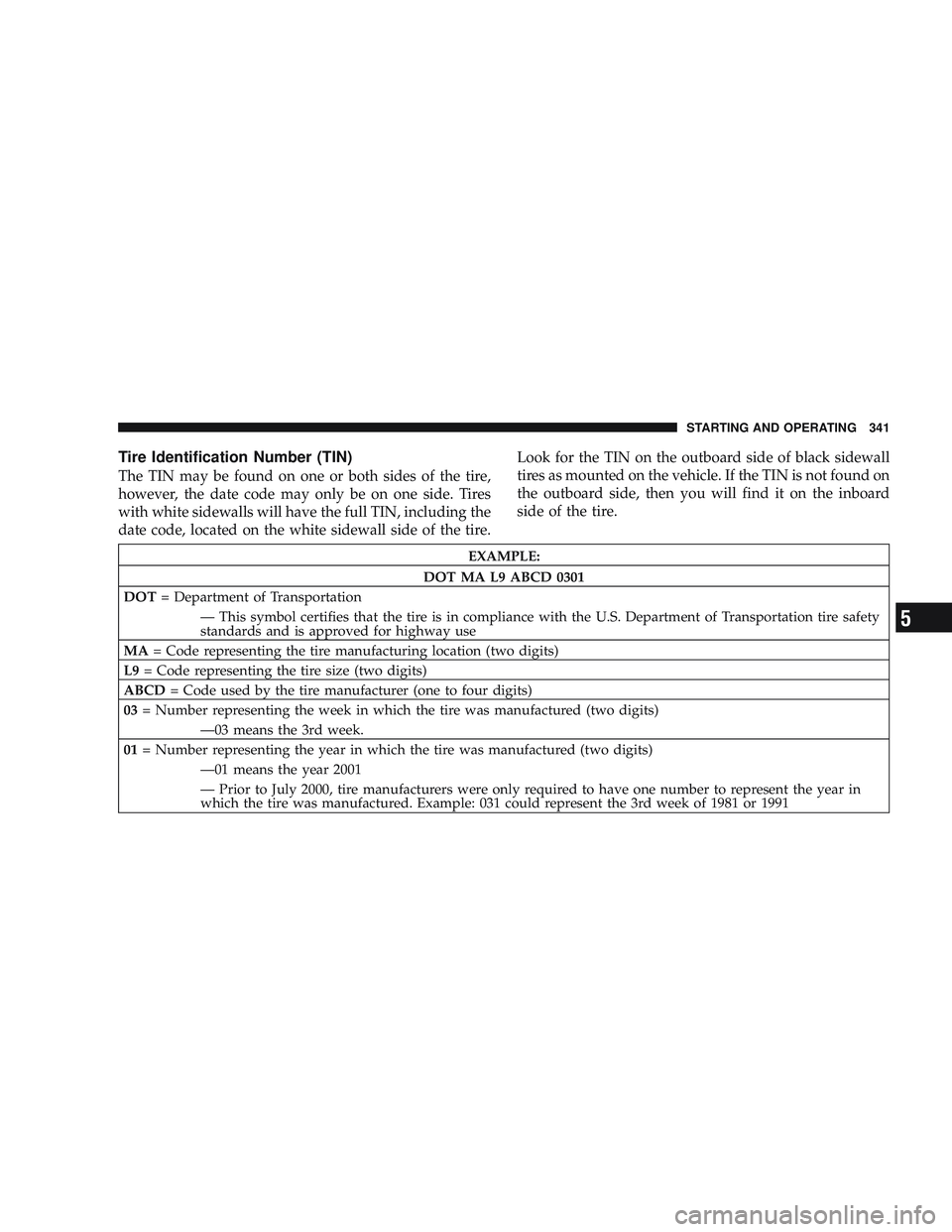 JEEP LIBERTY 2009  Owners Manual 5 