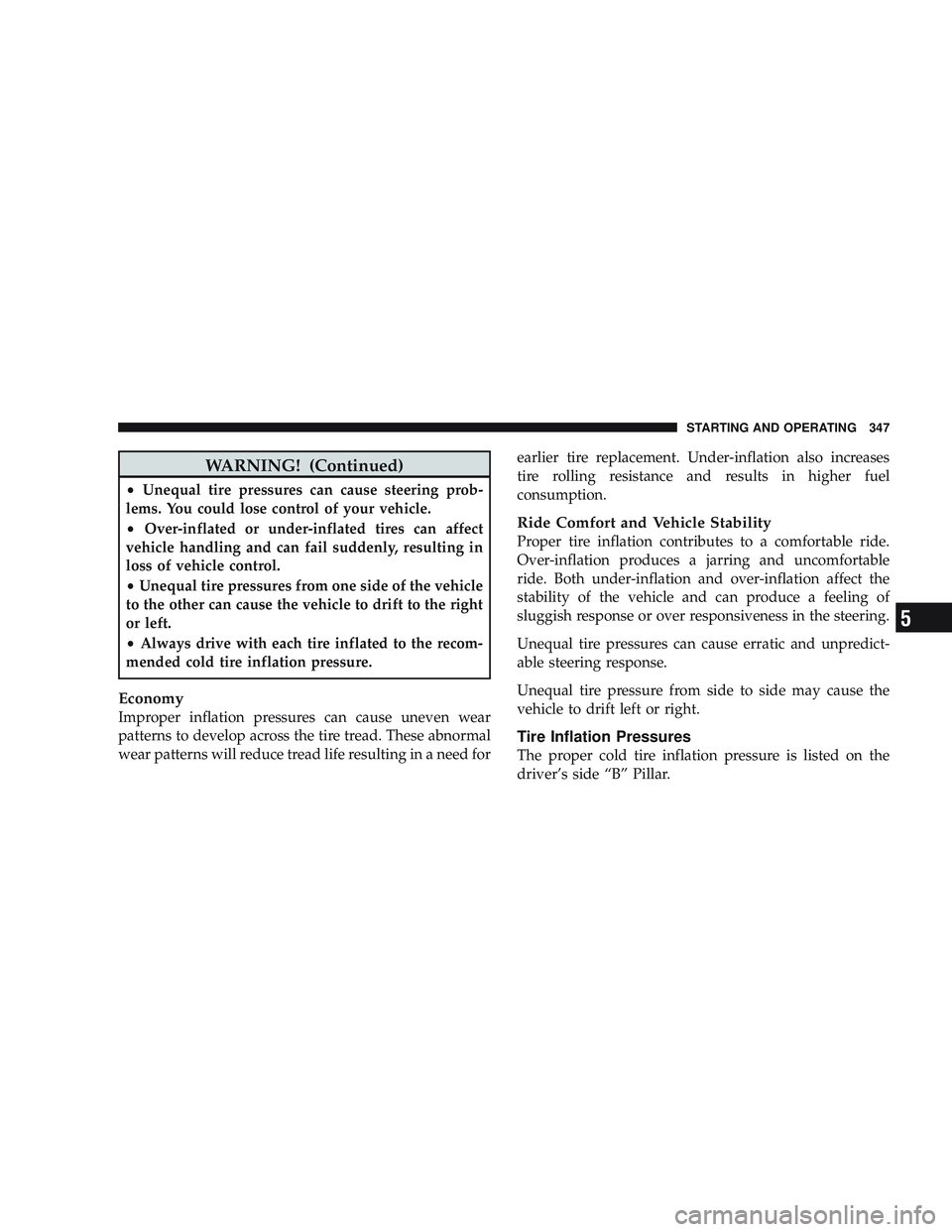 JEEP LIBERTY 2009  Owners Manual 5 