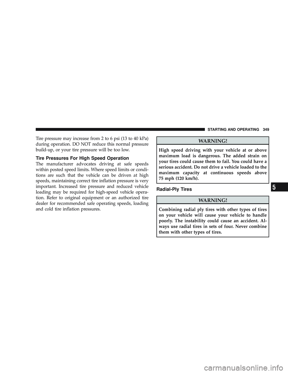 JEEP LIBERTY 2009 Owners Manual 5 JEEP LIBERTY 2009 Owners Manual 5