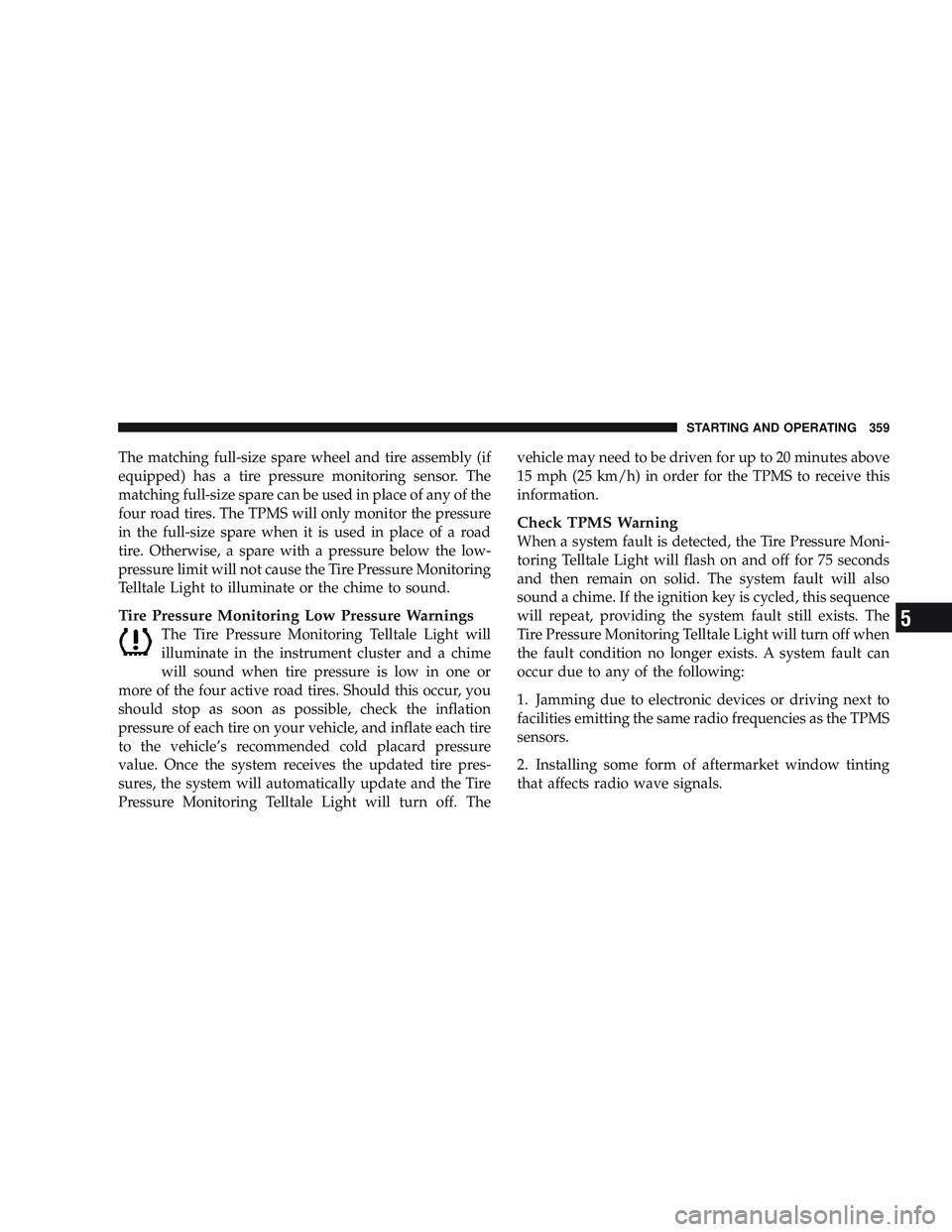 JEEP LIBERTY 2009  Owners Manual 5 