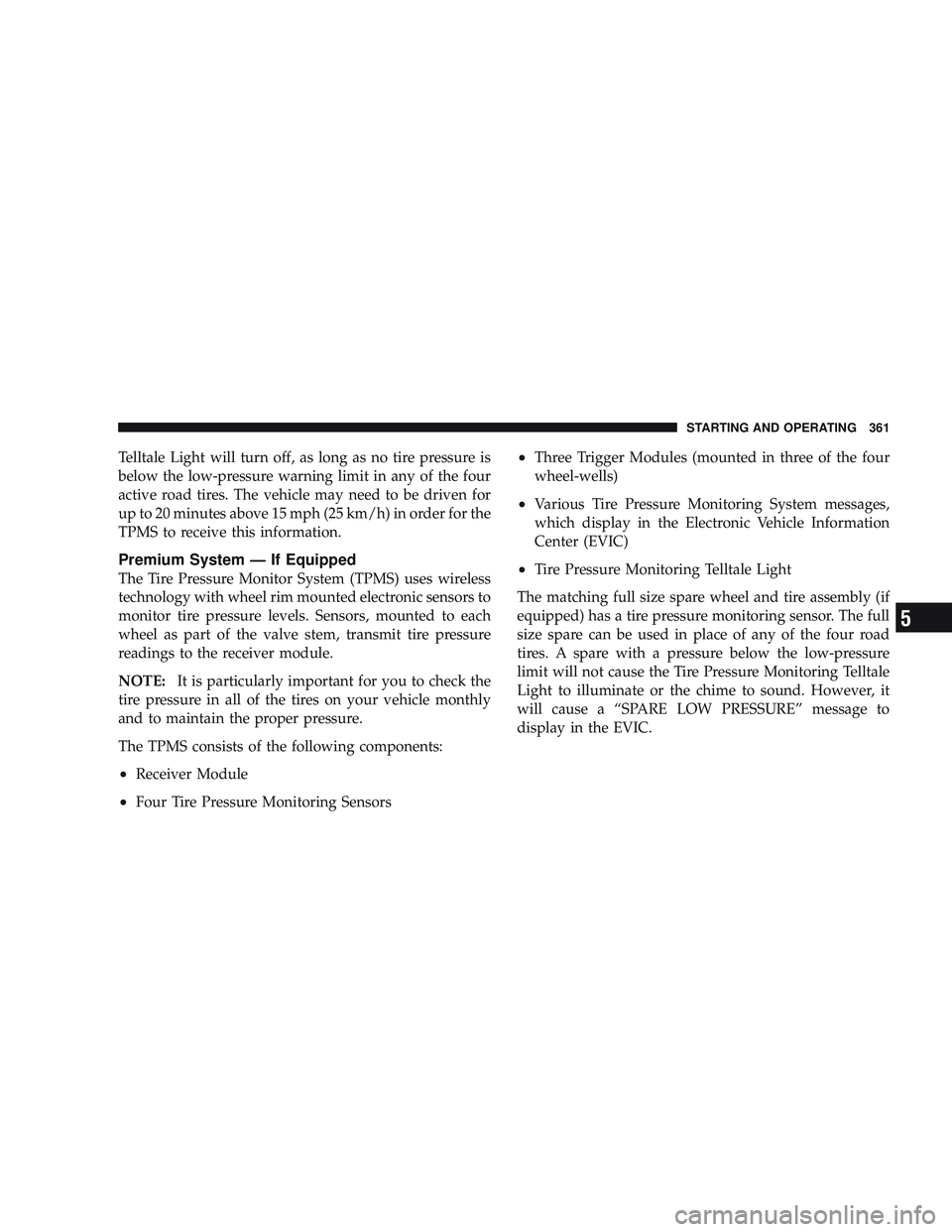 JEEP LIBERTY 2009  Owners Manual 5 