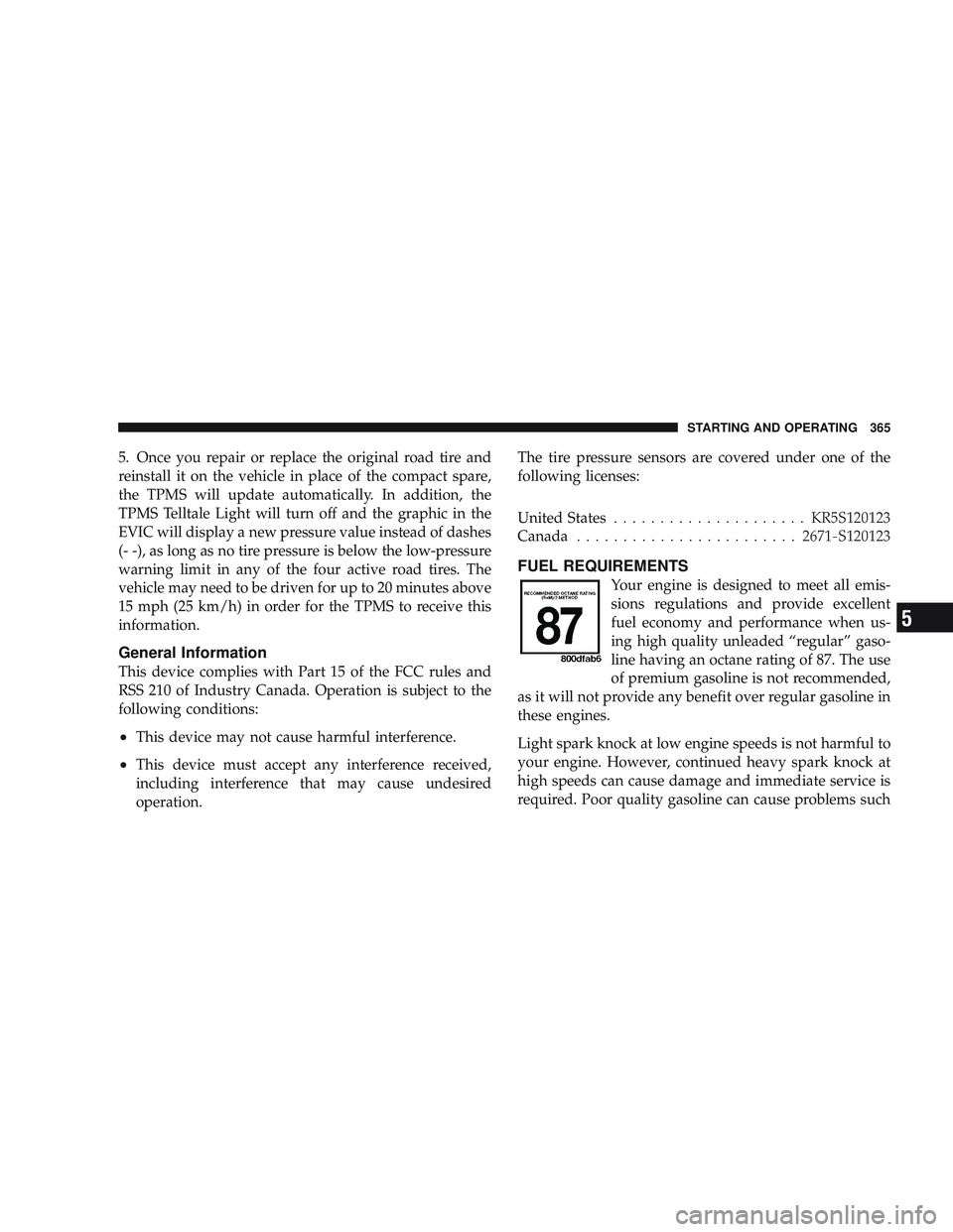 JEEP LIBERTY 2009  Owners Manual 5 