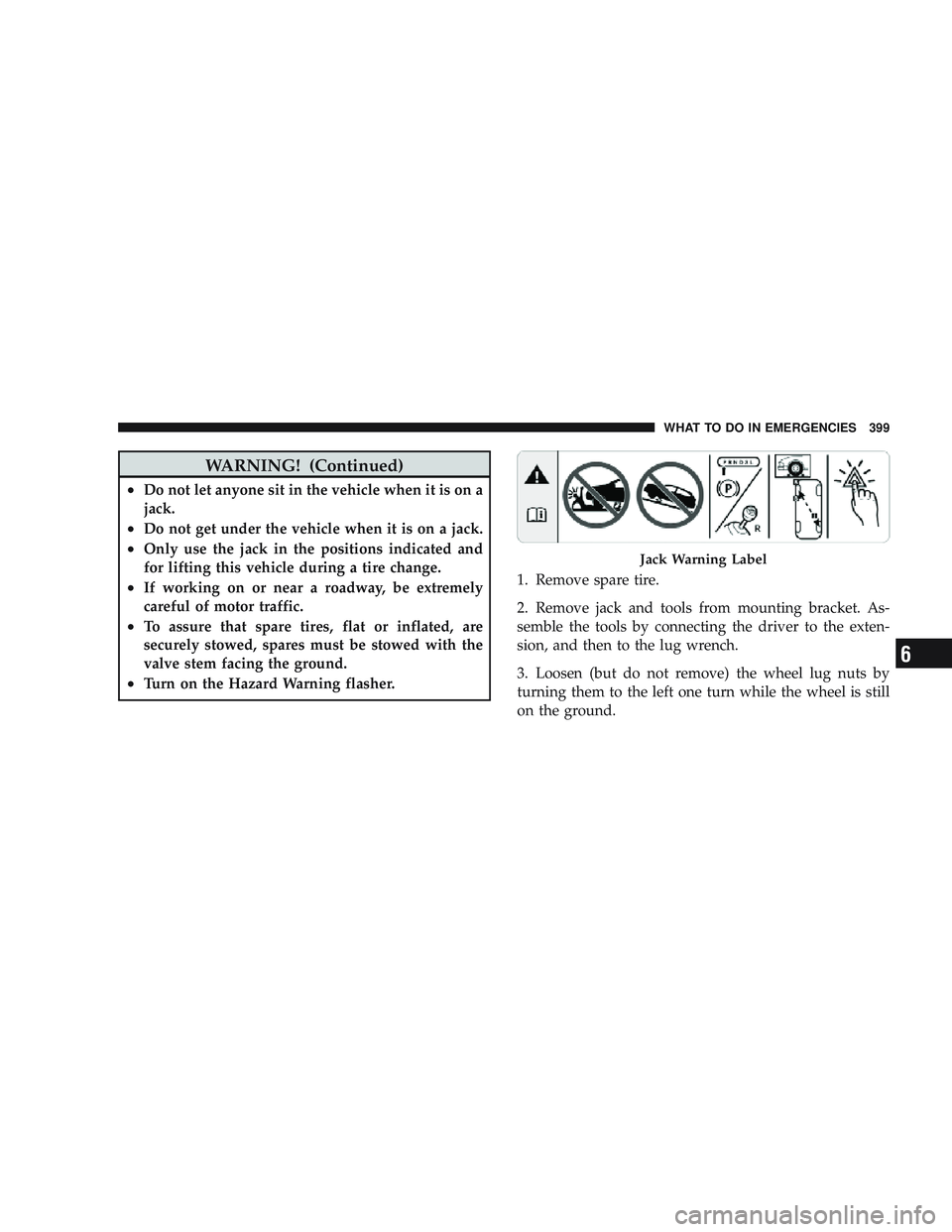 JEEP LIBERTY 2009  Owners Manual 6 