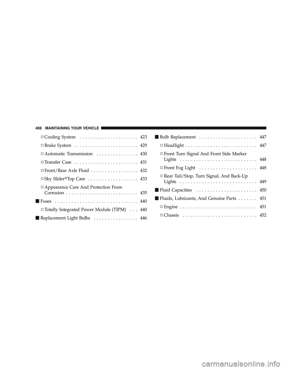 JEEP LIBERTY 2009  Owners Manual 