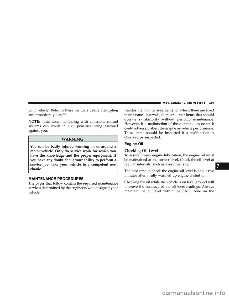 JEEP LIBERTY 2009 Owners Manual 7 JEEP LIBERTY 2009 Owners Manual 7